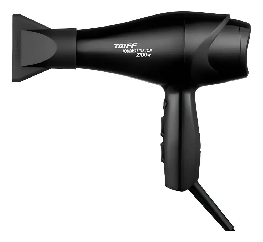 foto de Secador De Cabelo Taiff Tourmaline 4 Temperaturas 2100w Cor Preto