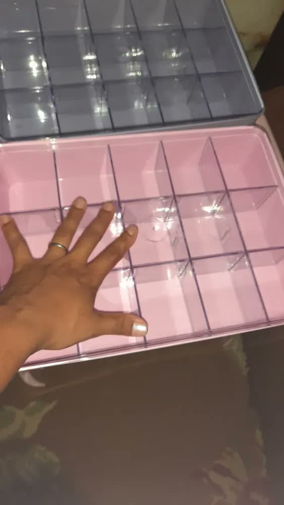 foto de Caixa Organizadora Tampa Transparente Com Divisórias Grande