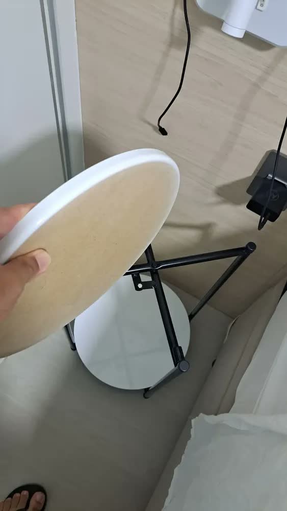 foto de Mesa De Cabeceira Para Quarto Redonda Bide Para Quarto Criado Mudo Apoio Cama Cor Freijó