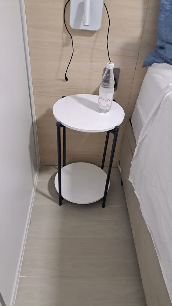 foto de Mesa De Cabeceira Para Quarto Redonda Bide Para Quarto Criado Mudo Apoio Cama Cor Freijó