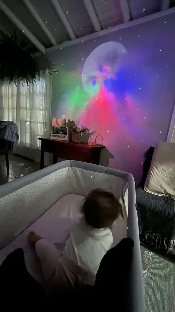 foto de Luminária De Mesa Astronauta Caixa Som Bluetooth Luminária Abajur Luz Noturna Teto Luz Galáxia Nebulosa Estrelas Com Controle Nebulosa Alto Falante Quarto Galáxia 110v/220v Bivolt Swave