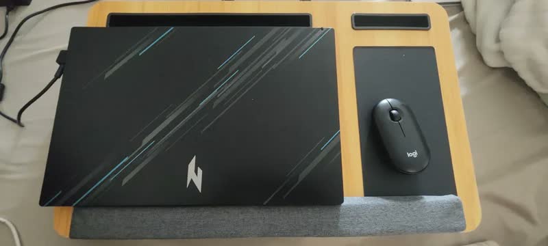 foto de Mesa Suporte Portátil Para Laptop Cama Sofá Até 17 Cama Sofá Mecolour Com Mouse Pad