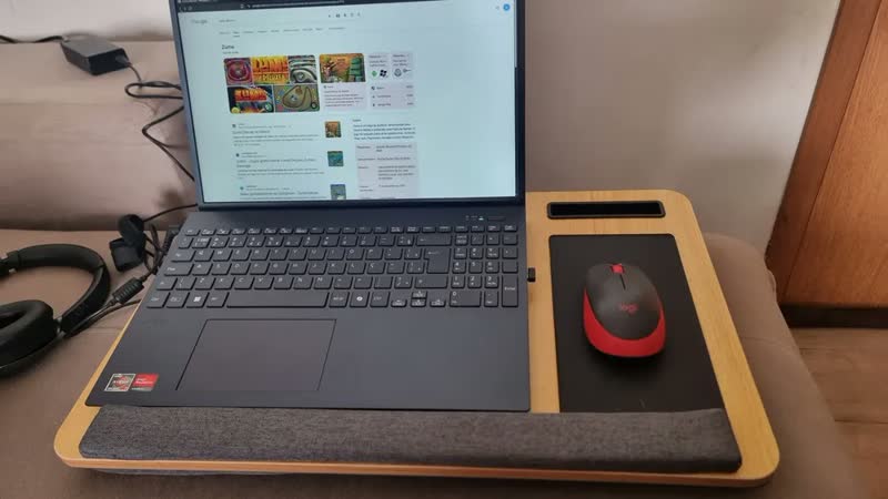 foto de Mesa Suporte Portátil Para Laptop Cama Sofá Até 17 Cama Sofá Mecolour Com Mouse Pad