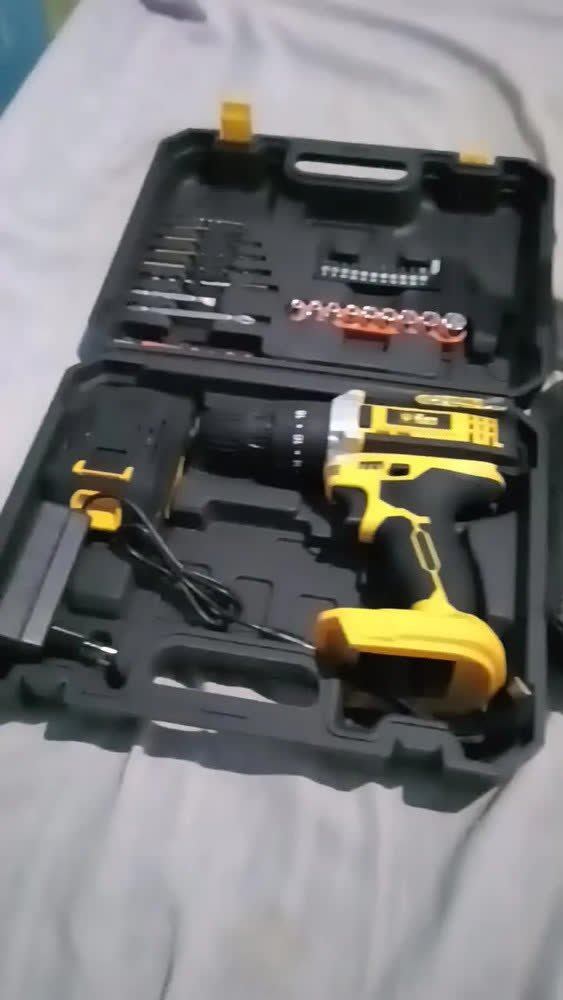 foto de Combo Chave De Impacto A Bateria Brushless 430nm + Furadeira Parafusadeira De Impacto A Bateria 21v The Black Tools