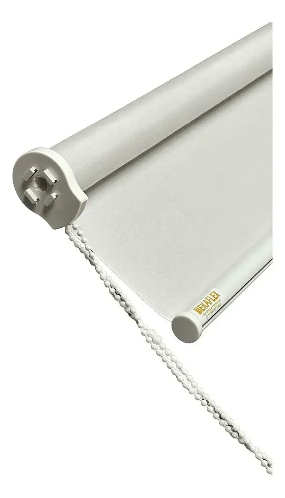 Cortina Rolo Blackout 0% 1,20 L X 1,20 A Escurecer Quarto Cor Branco