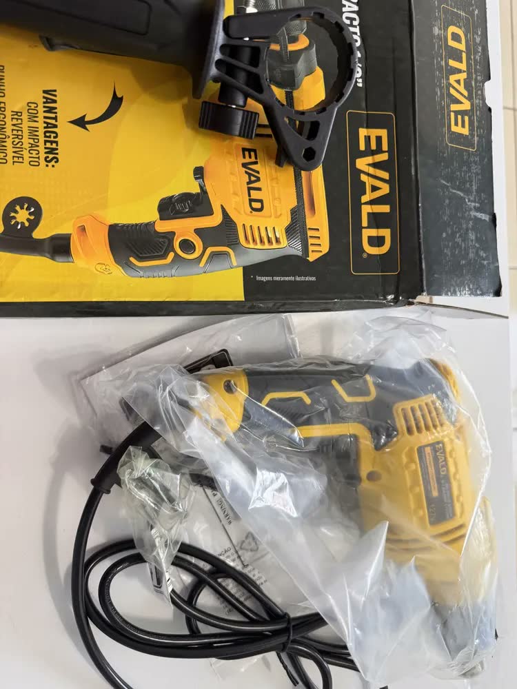foto de Furadeira Impacto 1/2pol 850w Reversível Profissional Efi850 Evald