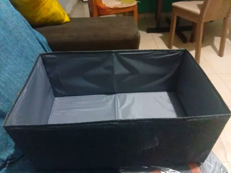 foto de Arminini Kit 4 Caixas Organizadoras Dobráveis Para Guarda-Roupa Closet Armário Cesto Organizador de Roupas em Tecido Poliéster Reforçado com Alças