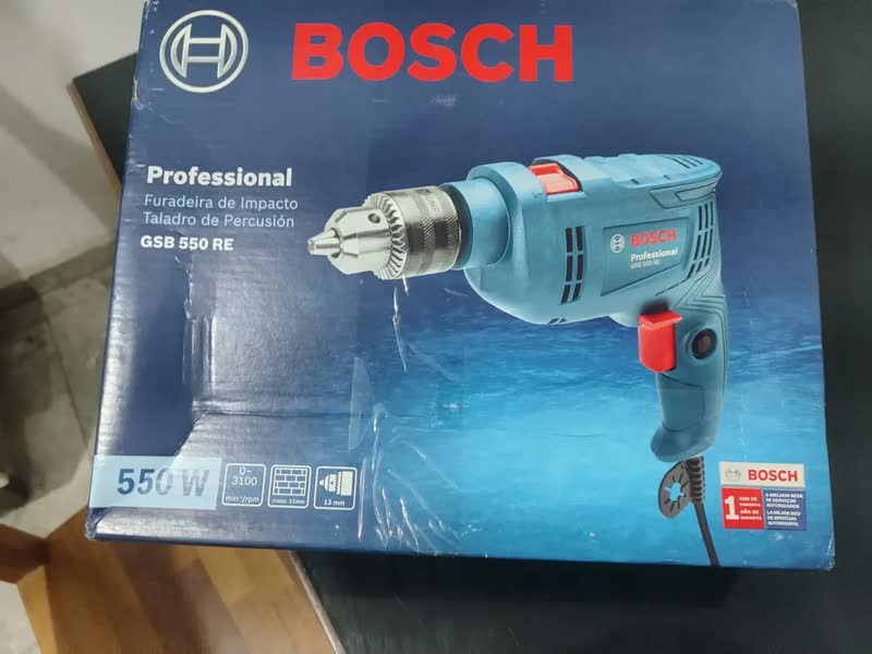 foto de Furadeira Impacto 1/2 Pol 550w Kit De Pontas 41 Peças Bosch