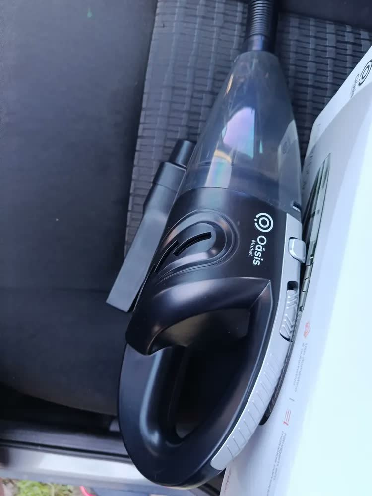 foto de Aspirador De Mão Portátil Automotivo Carro Sofá Compacto Usb Cor Preto Oasis OIH-2905