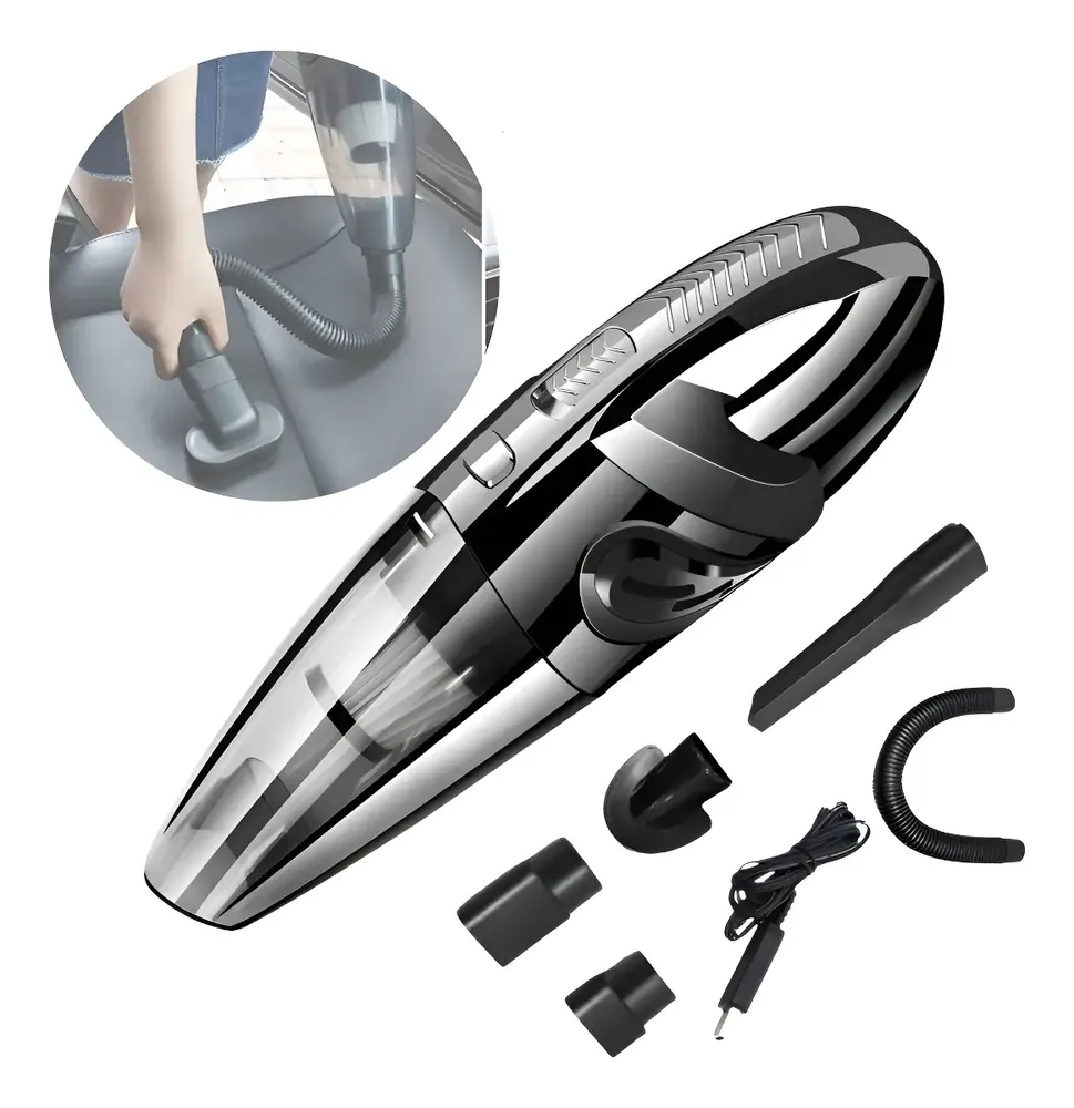 foto de Aspirador De Mão Portátil Automotivo Carro Sofá Compacto Usb Cor Preto Oasis OIH-2905