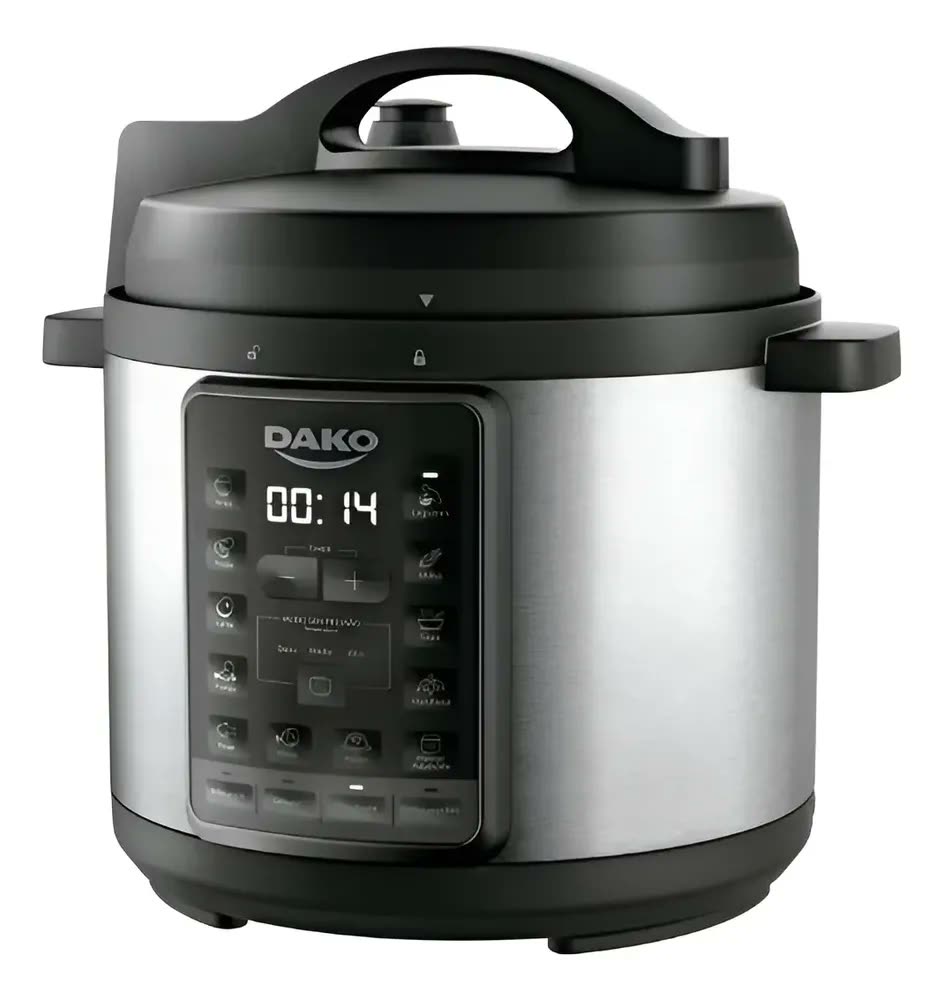 foto de Panela De Pressão Elétrica Dako 1000w 6 Litros Multifunções Preto