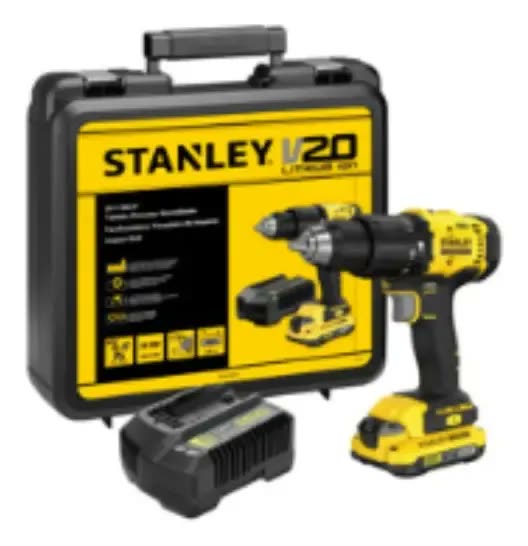 foto de Parafusadeira E Furadeira Impacto 13mm 20v Stanley Scd712d1k 1 Bateria 1 Carregador E Maleta