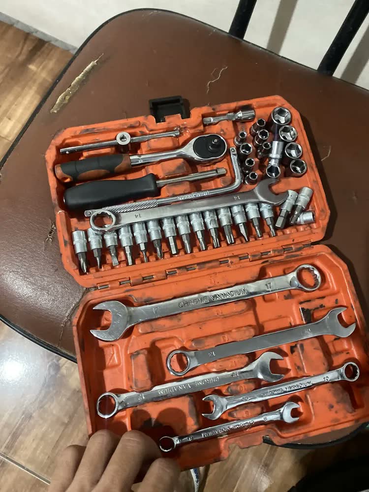 foto de Inova Cases Jogo De Soquetes 42 Peças Caixa De Ferramentas Aço Crv Chave Soquetes Sextavados Chave de Catraca Bits Fenda Phillips Allen Torx Gedore Automotivo Para Oficina Mecânica Loja Do Mecanico