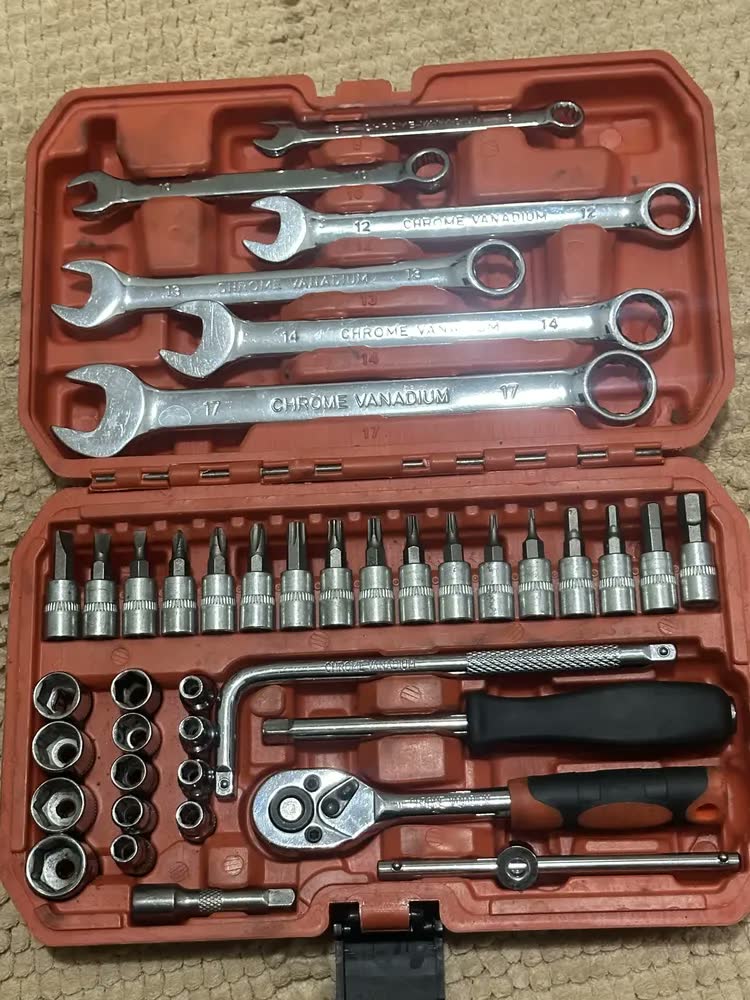 foto de Inova Cases Jogo De Soquetes 42 Peças Caixa De Ferramentas Aço Crv Chave Soquetes Sextavados Chave de Catraca Bits Fenda Phillips Allen Torx Gedore Automotivo Para Oficina Mecânica Loja Do Mecanico