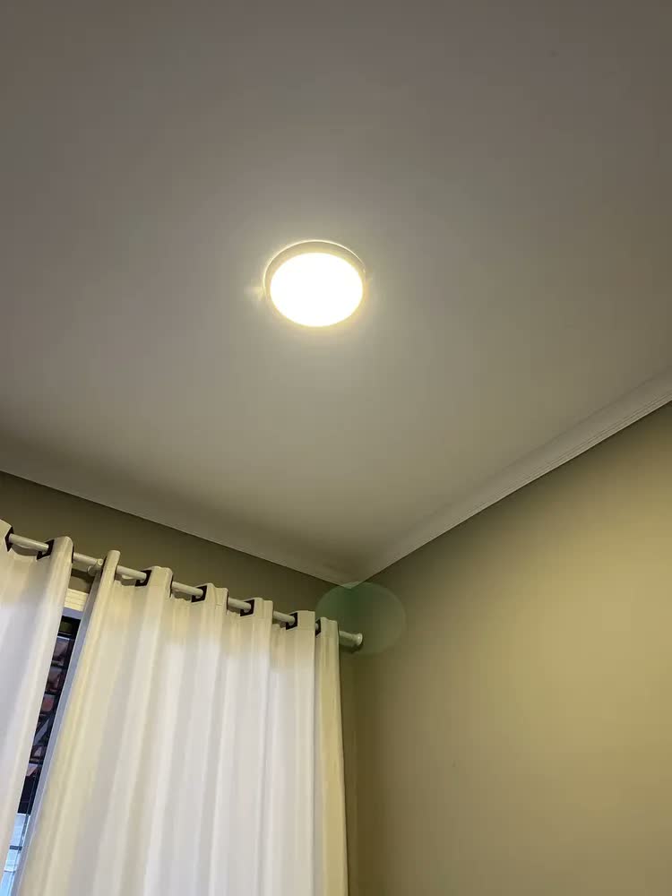 foto de Painel Plafon Sobrepor Led 25w Redondo 30x30 Slim 6500k Estrutura Metalica Branco Fria Luz Branca