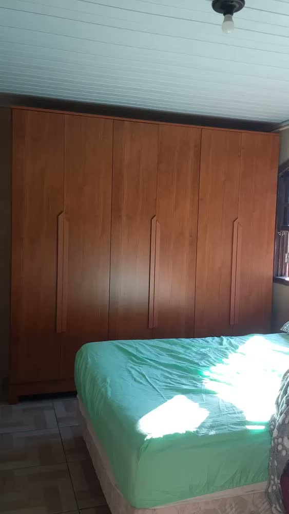foto de Guarda Roupa Casal 6 Portas Com Pés Em Mdf Bianca Bianchi Cor Nature/off White