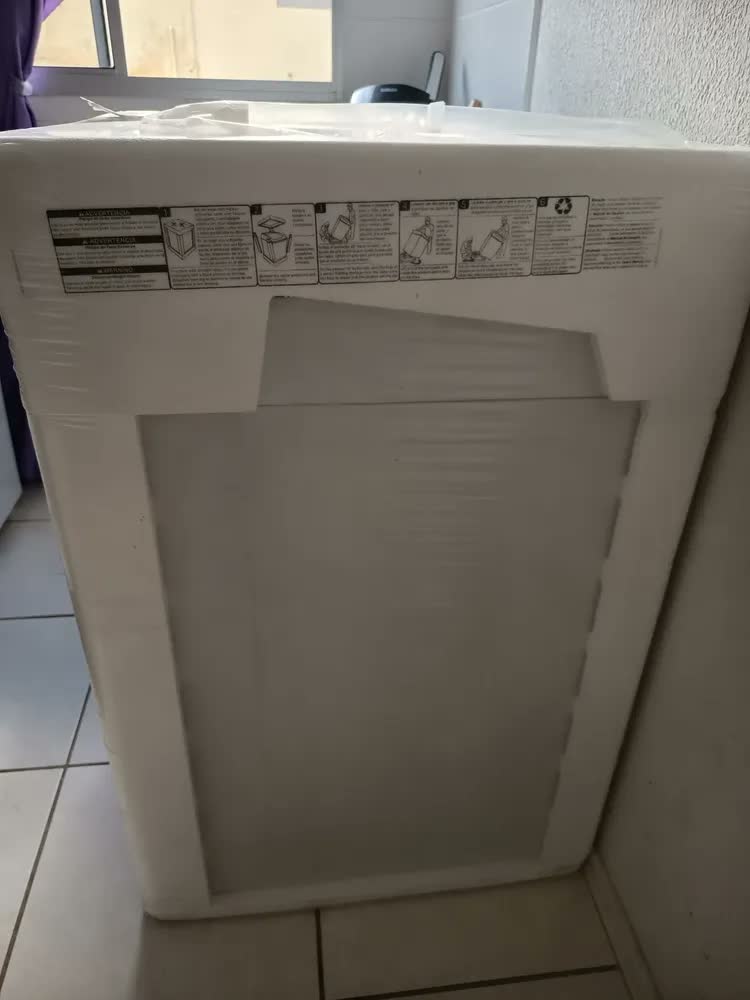 foto de Máquina de Lavar Brastemp 14Kg Cinza Smart Sensor- BWJ14A9