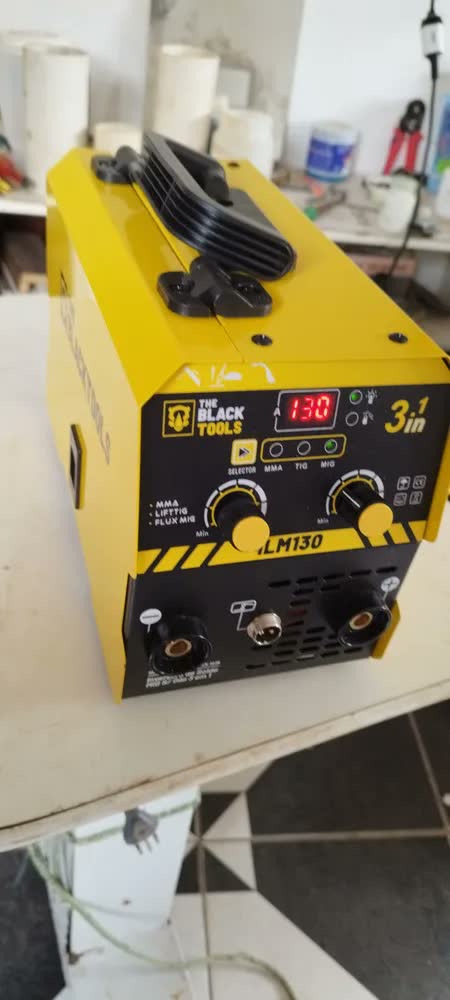 foto de Máquina De Solda Inversora Mig 130a Sem Gás 3 Em 1 Tig Lift Mma Eletrodo Com Acessórios ILM130 Prime Mig The Black Tools