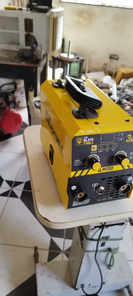 foto de Máquina De Solda Inversora Mig 130a Sem Gás 3 Em 1 Tig Lift Mma Eletrodo Com Acessórios ILM130 Prime Mig The Black Tools