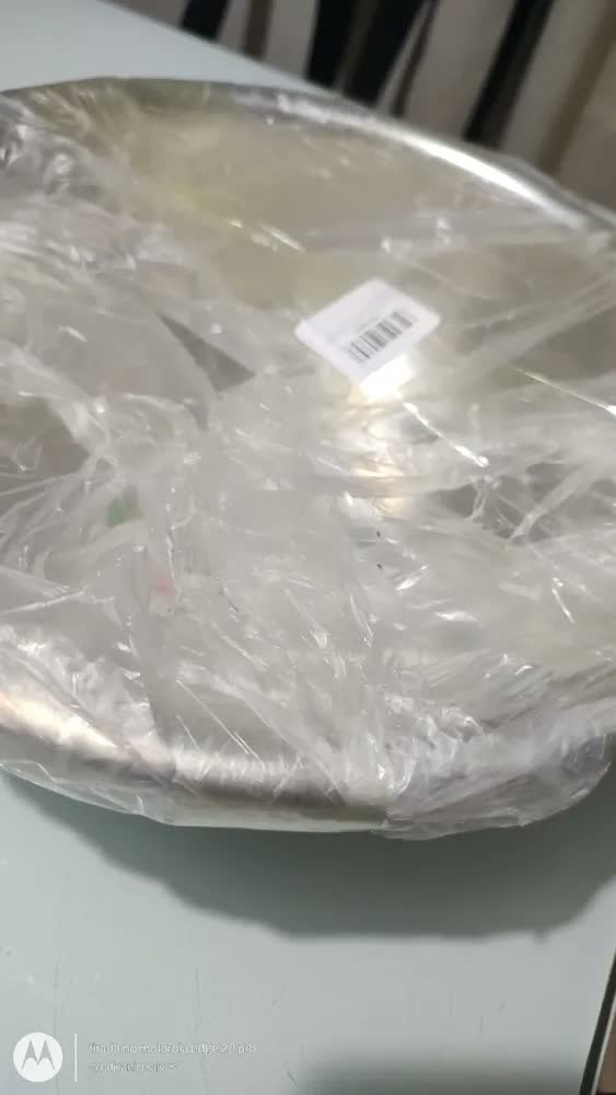 foto de Kit 2 Comedouros Inox Pote Ração Inox, Gato Cachorro Grande Comedouro 5000ml Tigela Pote Ração Agua,para Cães Gatos Coelhos Pets, Abertura De 32 Cm Capacidade De 5 Litros Cor Prateado