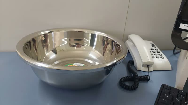 foto de Kit 2 Comedouros Inox Pote Ração Inox, Gato Cachorro Grande Comedouro 5000ml Tigela Pote Ração Agua,para Cães Gatos Coelhos Pets, Abertura De 32 Cm Capacidade De 5 Litros Cor Prateado