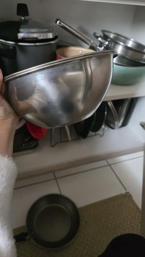 foto de Kit 2 Comedouros Inox Pote Ração Inox, Gato Cachorro Grande Comedouro 5000ml Tigela Pote Ração Agua,para Cães Gatos Coelhos Pets, Abertura De 32 Cm Capacidade De 5 Litros Cor Prateado