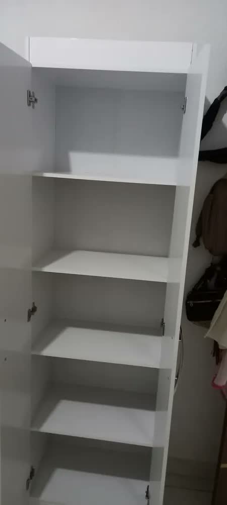 foto de Organizador Sapatos Sapateira Vertical Atrás Porta 24 Bolsos Cor Branco