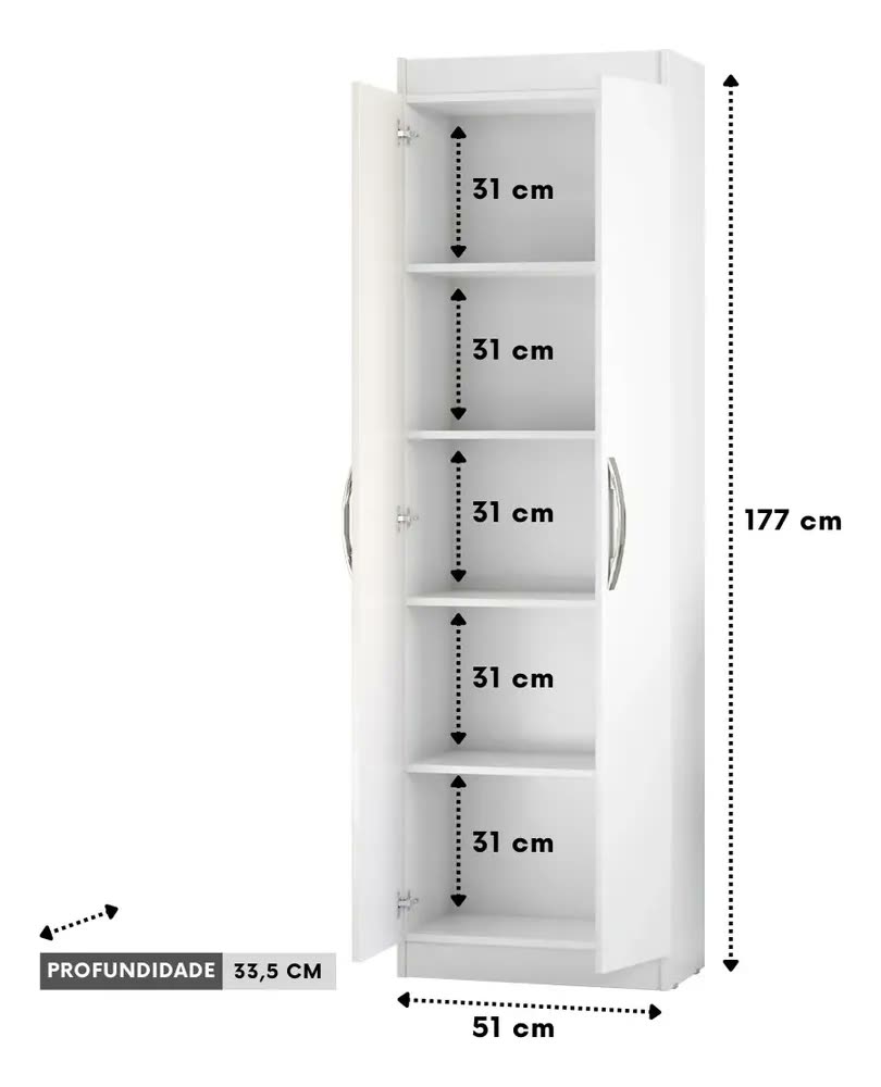 Organizador Sapatos Sapateira Vertical Atrás Porta 24 Bolsos Cor Branco