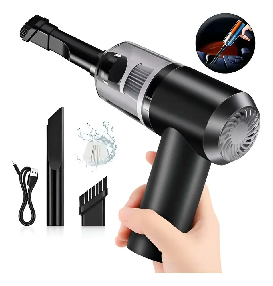 foto de Aspirador De Pó Mini Soprador 3em1 Usb Refil Portátil Recarregável Epsilon Eps-205 Preto