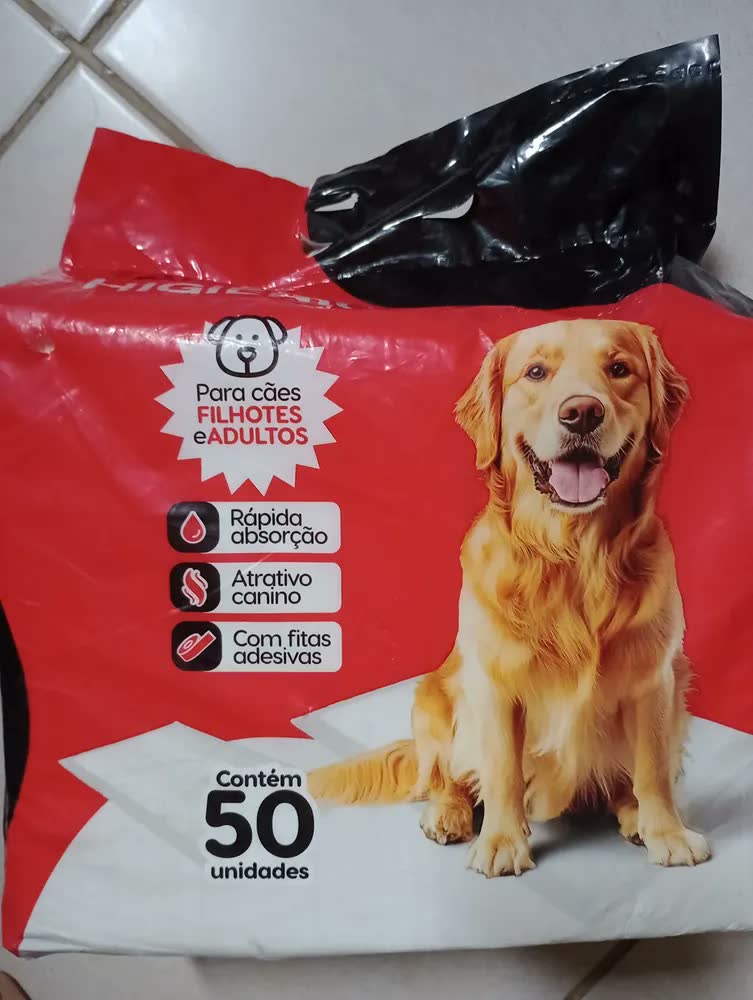 foto de Tapete Higienico 50 Unidades 60cmx60cm Branca Zentra Imports