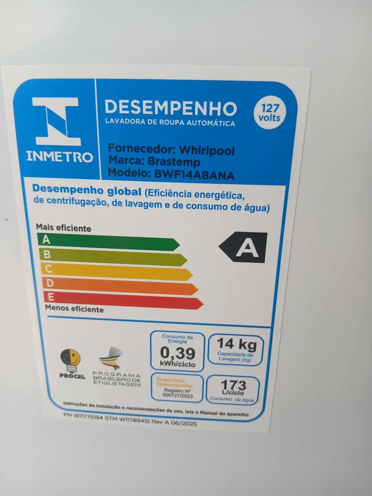foto de Máquina De Lavar Bwf14ab 14kg Smart Sensor Ciclo Brastemp - Branco