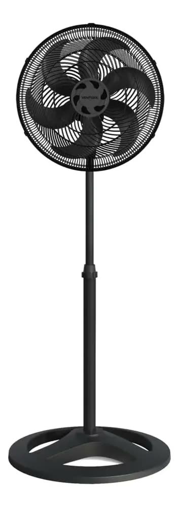 Ventilado De Coluna Turbo 6 Pás 40cm Preto Ventisol Diâmetro 40 Cm Frequência 80 Watts