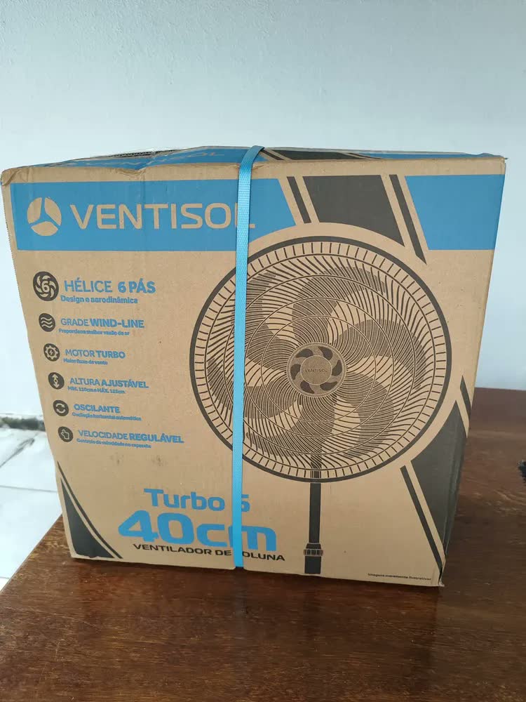 foto de Ventilador de Coluna Ventisol Turbo com 6 Pás de 40cm