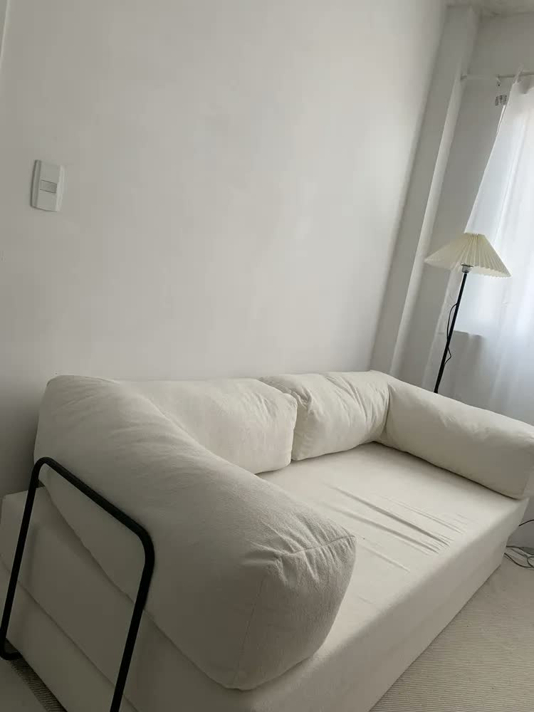 foto de Sofá Cama Colchão Casal Compact Air Confortável Moderno Sala Grafite Balaqui Decor
