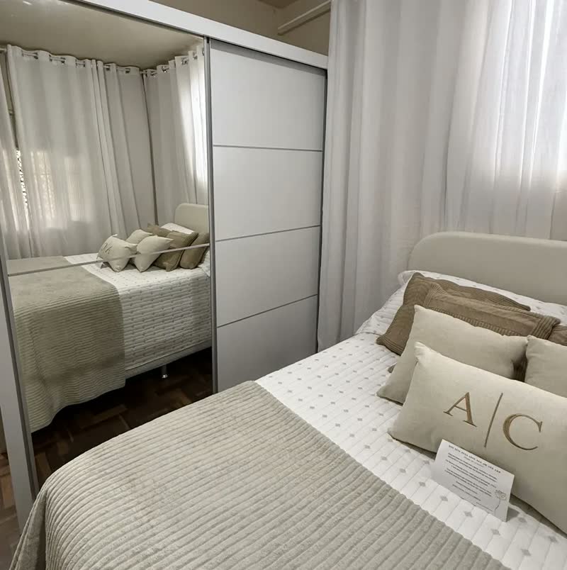 foto de Guarda Roupas Casal 2 Portas Com Espelho 4 Gavetas Austria Madeirado Off White