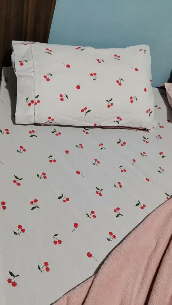 foto de Jogo De Lençol Queen C/ Elastico Estampado Algodão 3 Peças