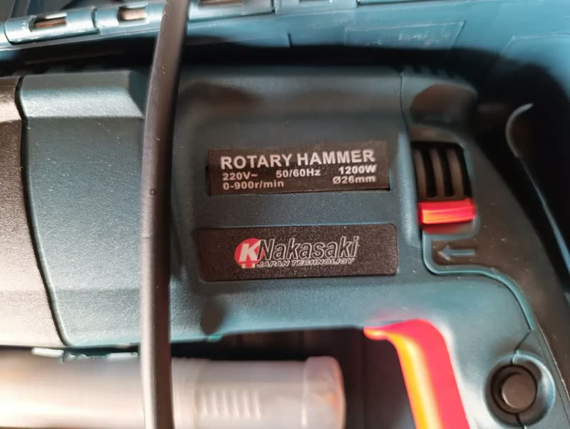 foto de Martelete Furadeira Allmind 1200W Kamaré SDS Plus Impacto 5Kg Perfurador Rompedor Furadeira de Impacto Maleta Demolidor Com Acessórios 3 em 1 Profissional