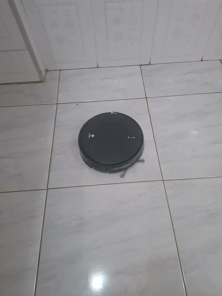 foto de Robô Aspirador De Pó Inteligente Passa Pano Mapeamento Ekaza Preto