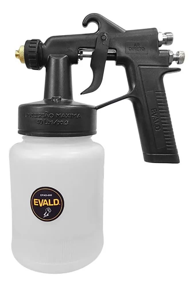 Pistola De Pintura Ar Direto 1,2 Mm 600 Ml Epad-600 Evald