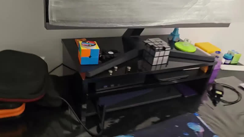 foto de Suporte Para Monitor Mesa Ergonômico Mdf Black Piano Preto