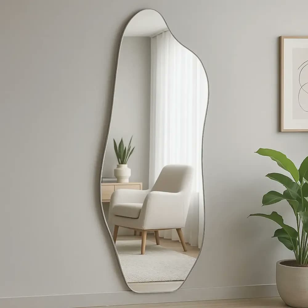 Espelho Lopazzi 110x50cm Design Moderno Luxo Vintage Sala Moldura Magnus 110cm