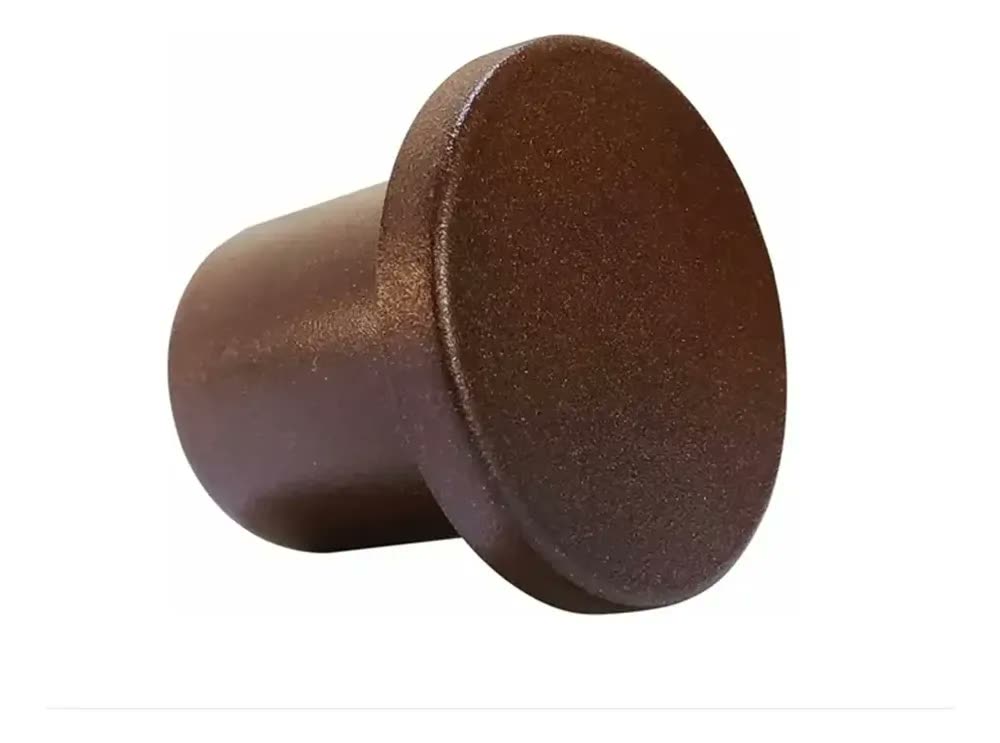foto de Espelho Redondo Decorativo Suspenso com Alça 60cm para Banho e Quarto, Moldura Marrom