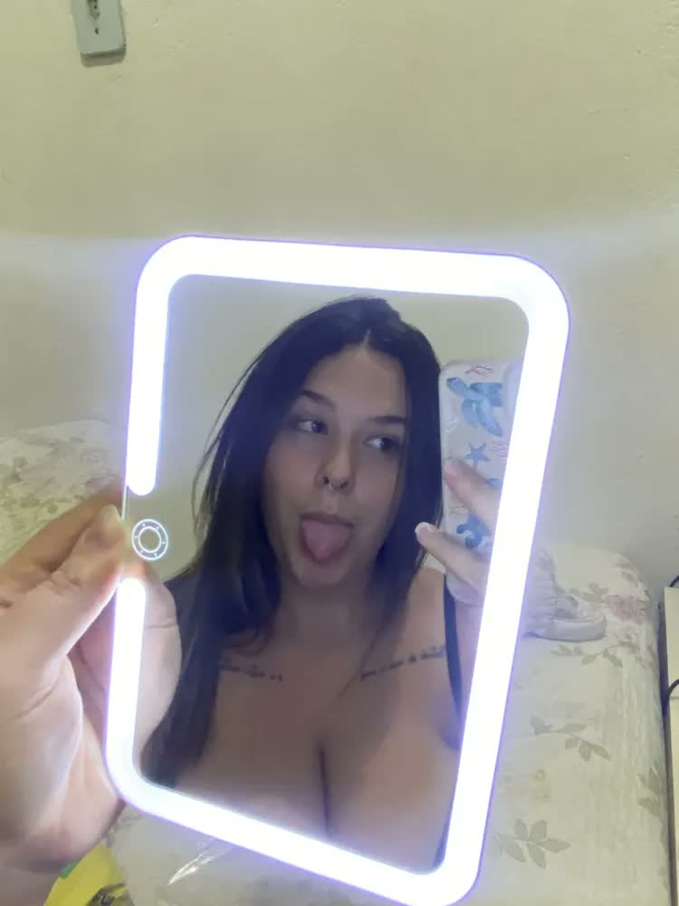 foto de Espelho Portátil Led Touch Usb Recarregável Branco Maquiagem Moldura Rosa