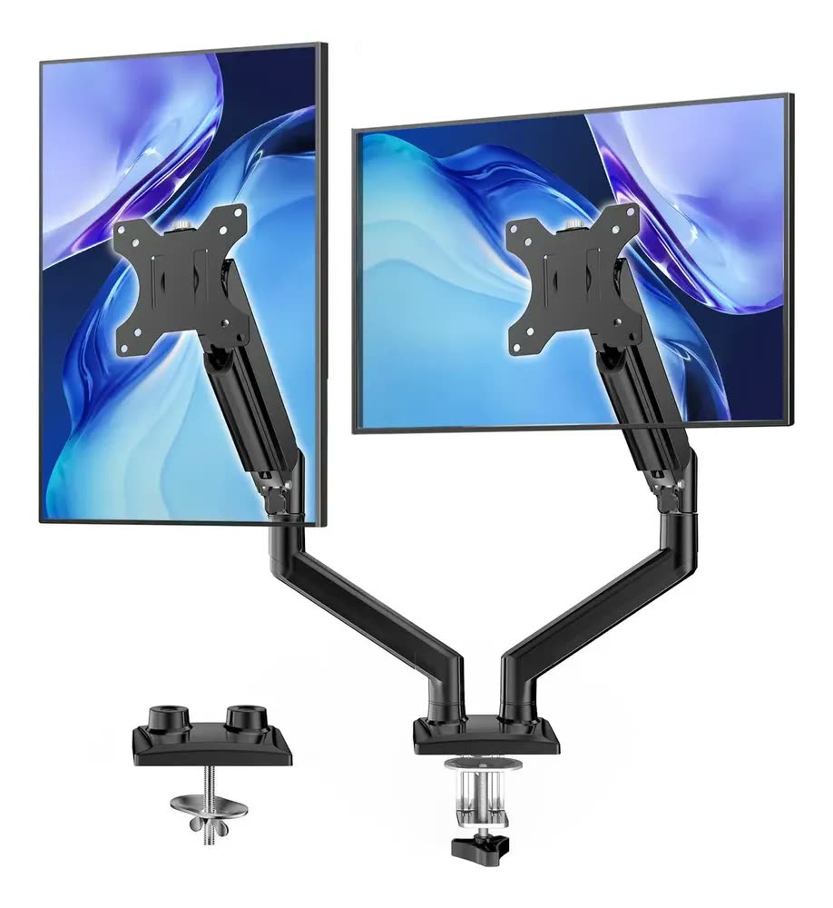 Suporte Monitor Duplo Articulado Vesa Para Mesa 2 Monitores