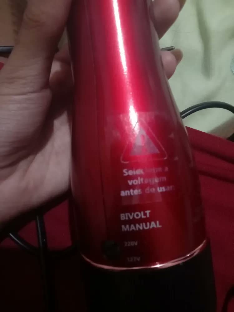 foto de Escova Secadora Britânia Soft BES12 Bivolt 1300W Vermelha Alisadora Modeladora Secador 4 em 1 Alta Potência