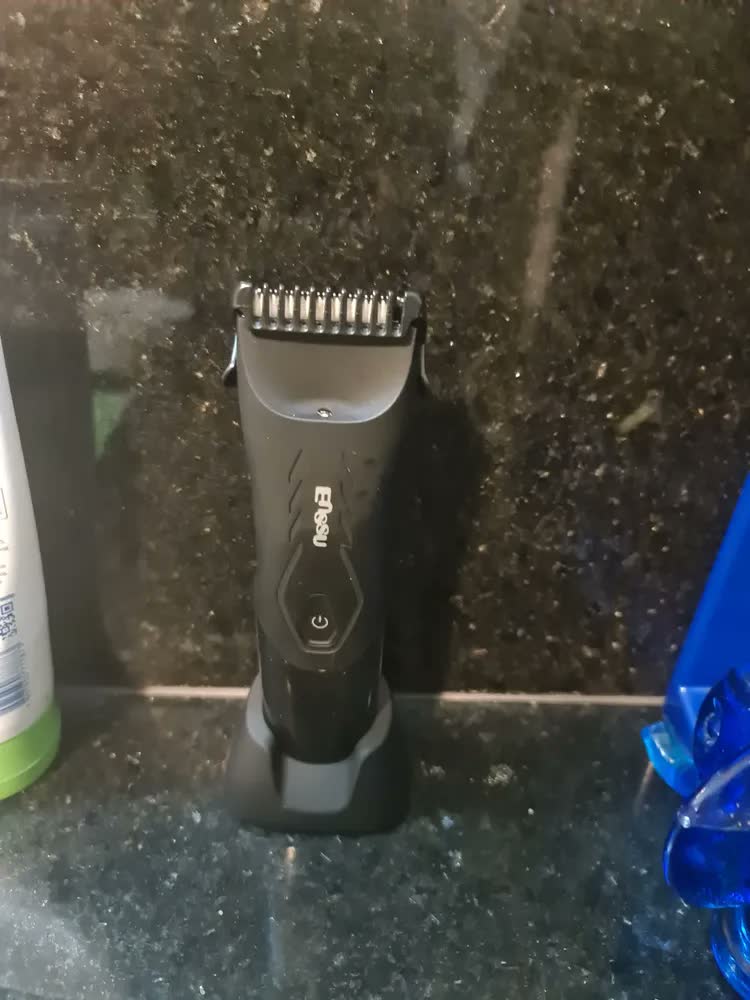 foto de Aparador de Pelos Masculino Enssu à Prova D'Água Luz LED Preto IPX7