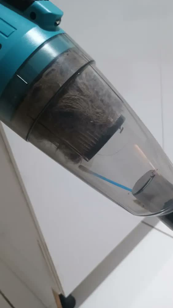 foto de Aspirador de Pó Sem Fio a Bateria 2 em 1 KeIns Carro e Casa 21V 960W Potente com Filtros Reutilizáveis Azul