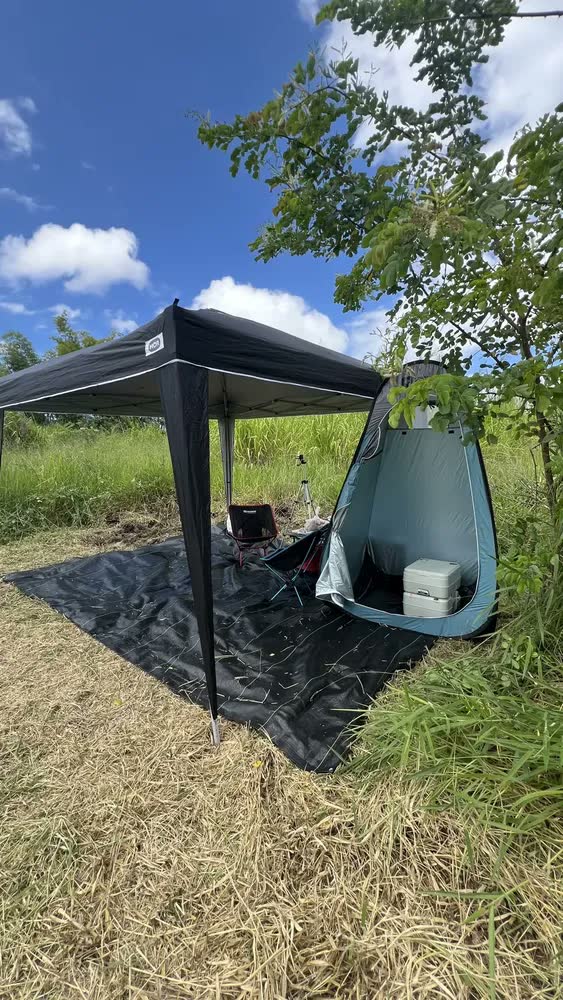 foto de Mor Barraca Sanfonada Praia Dobravel 3x3m Gazebo Tenda Cores Branco