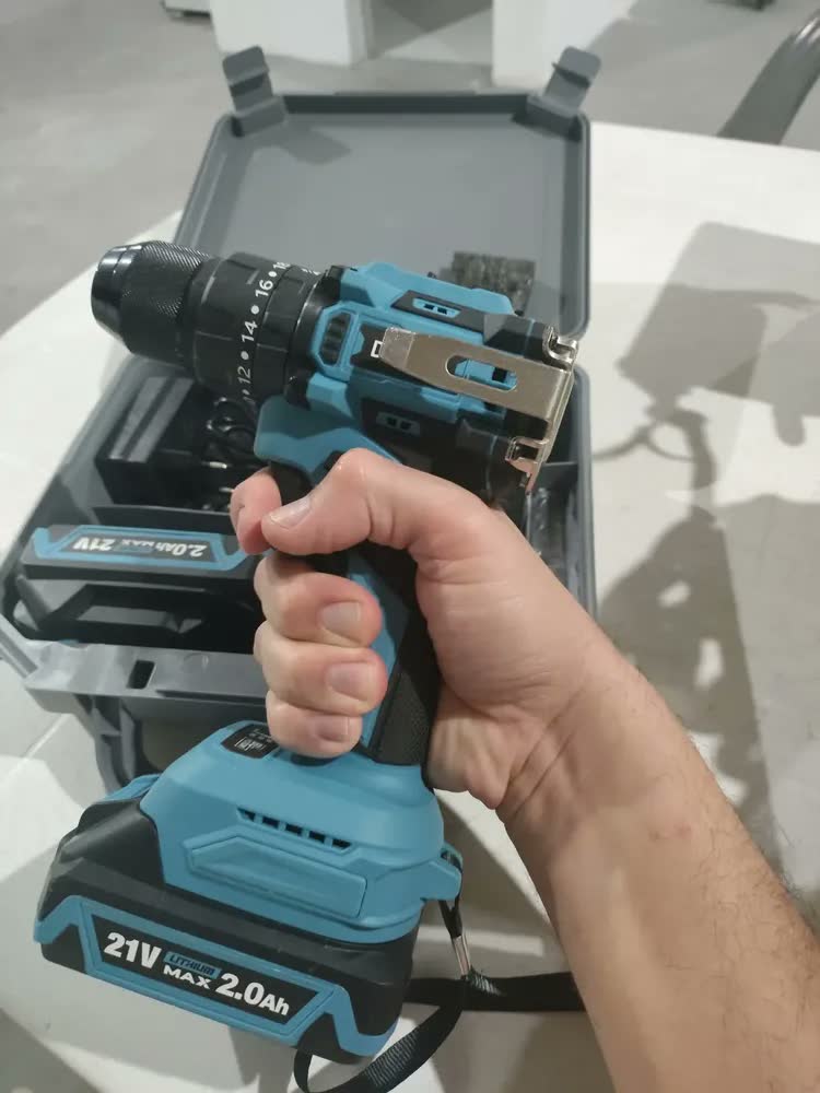 foto de Furadeira Parafusadeira Impacto Brushless 3/8 10mm Dobevi
