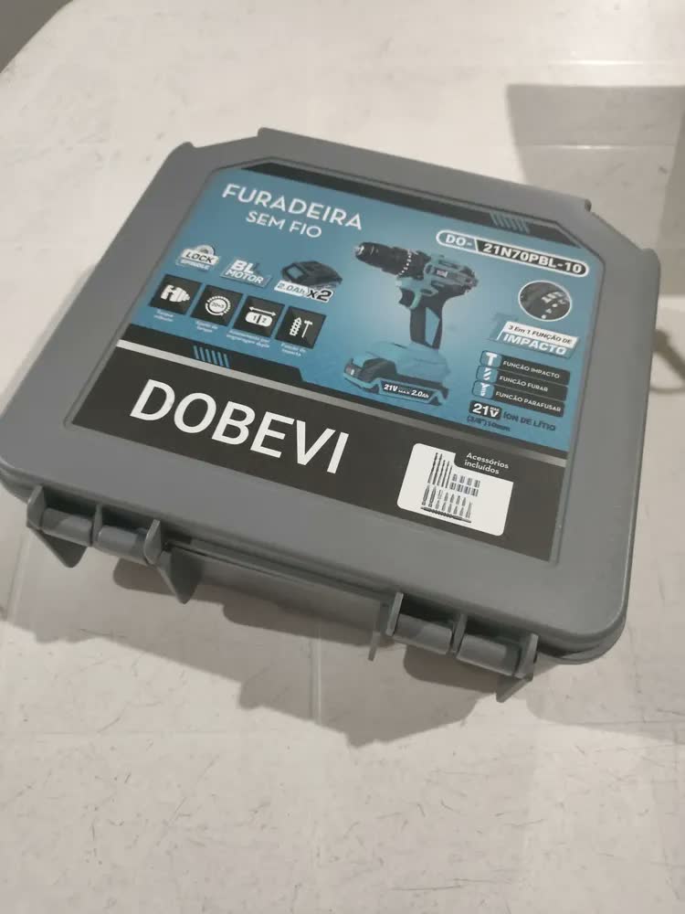 foto de Furadeira Parafusadeira Impacto Brushless 3/8 10mm Dobevi